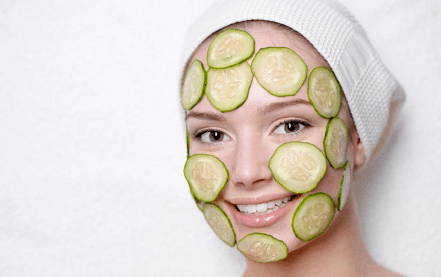 Máscara facial rejuvenescedora de pepino